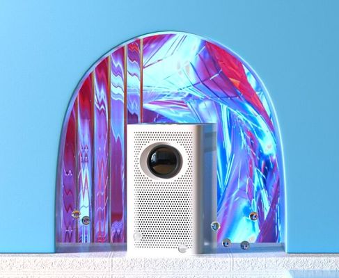 Wifi 4k 1080p 携帯用小型導かれたマルチメディア プロジェクター アンドロイド 7.1