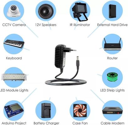 12V EU プラグ調整 AC DC アダプター 100V-240V コンバーター 1A 1000mA 電源
