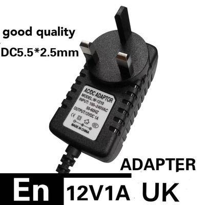 12V EU プラグ調整 AC DC アダプター 100V-240V コンバーター 1A 1000mA 電源