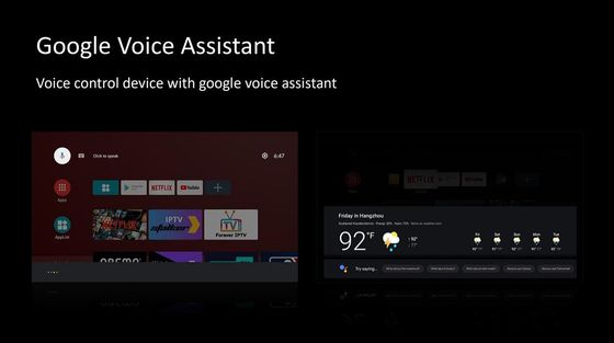 1080P HD Google TV箱4K ATVの声のAssisitantのメディア プレイヤー2.4G 5G