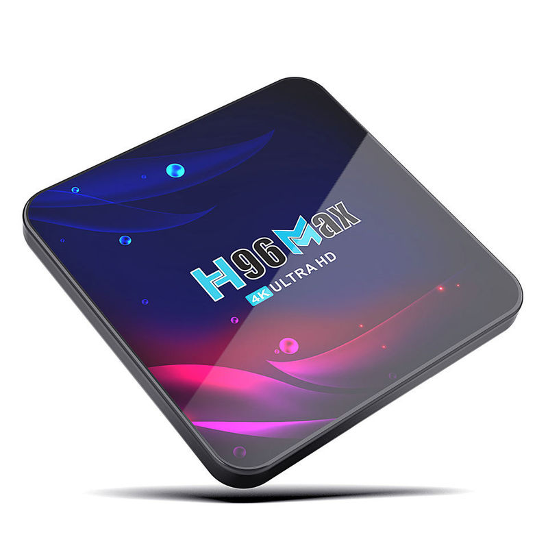 カスタム Rk3318 H96 セット トップ ボックス最大 4k アンドロイド 10.0 クアッド コア H96max