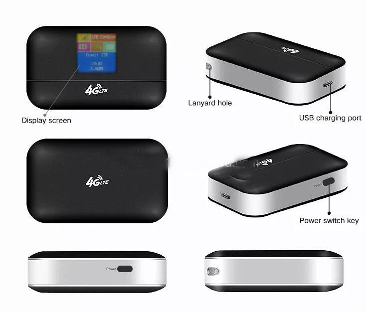 モバイル ホットスポット 150Mbps Wifi ルーター 4G Lte モデム ルーター MIFIS SIM カード スロット付きポケットのロックを解除