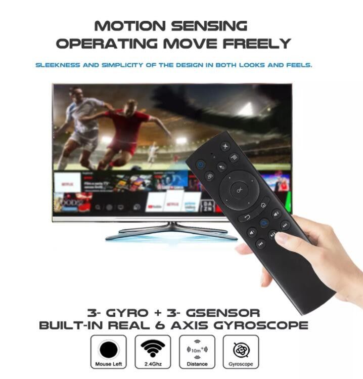 アンドロイド TVストリーミングメディアプレーヤー用ブルートゥース IRエアマウス4K HDRリモートコントロール